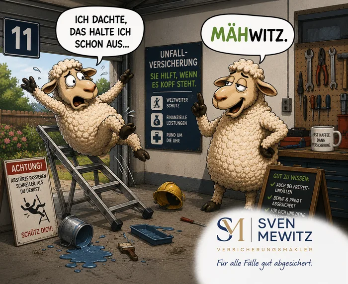 Unfallversicherung — Absturz von der Leiter