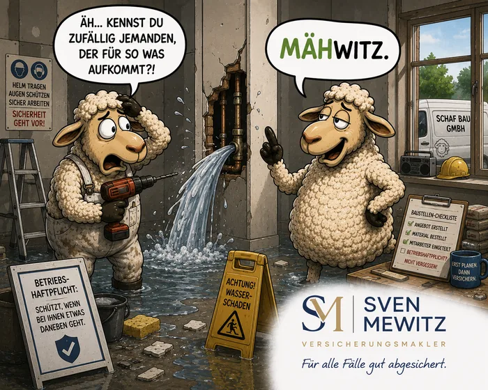 Betriebshaftpflicht — Wasserschaden bei Bauarbeiten